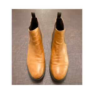 Triver Flight Tan Leather Chelsea Boots EU 38 US 7 Scandi Minimalist Capsule